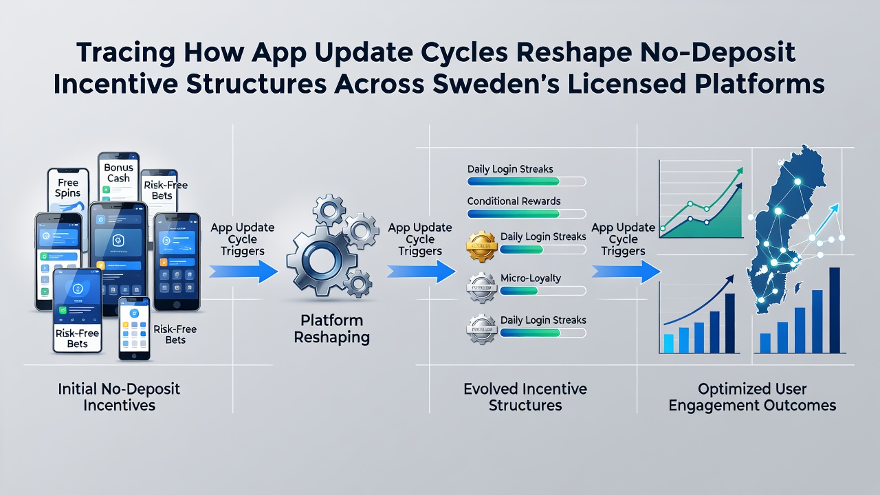 Illustration of incentive structure changes following app updates on licensed Swedish platforms